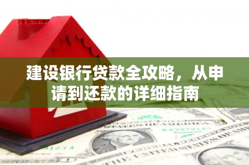 武进建设银行贷款全攻略，从申请到还款的详细指南