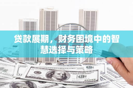 武进贷款展期，财务困境中的智慧选择与策略