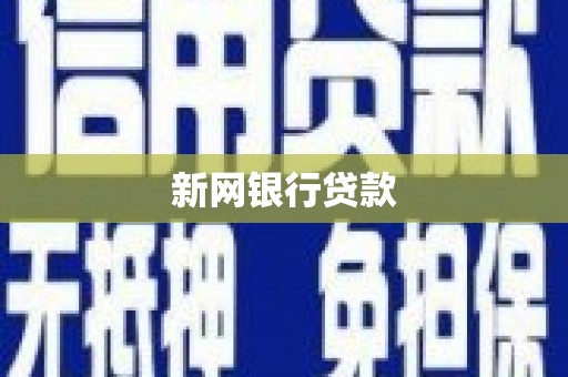 武进新网银行贷款