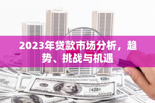 武进2023年贷款市场分析，趋势、挑战与机遇