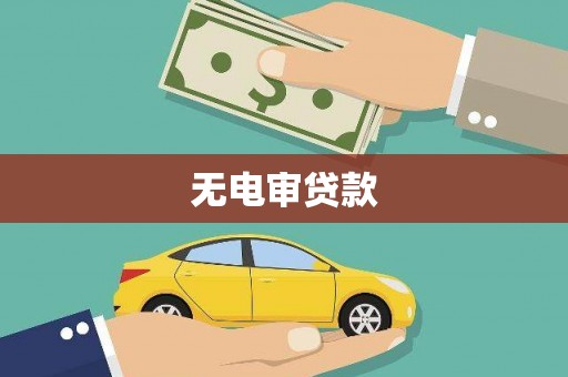 武进无电审贷款