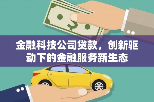 武进金融科技公司贷款，创新驱动下的金融服务新生态
