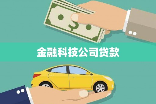 武进金融科技公司贷款