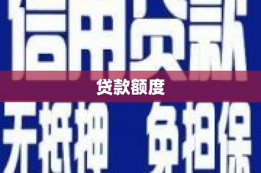 武进贷款额度