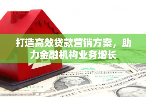 武进打造高效贷款营销方案，助力金融机构业务增长