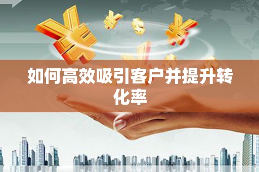 武进如何高效吸引客户并提升转化率