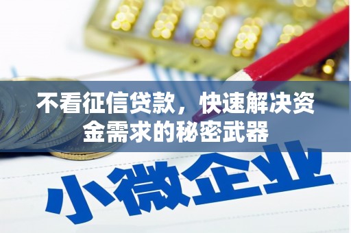 武进不看征信贷款，快速解决资金需求的秘密武器