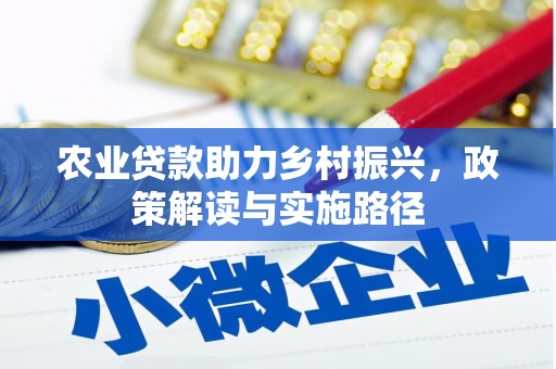 武进农业贷款助力乡村振兴，政策解读与实施路径