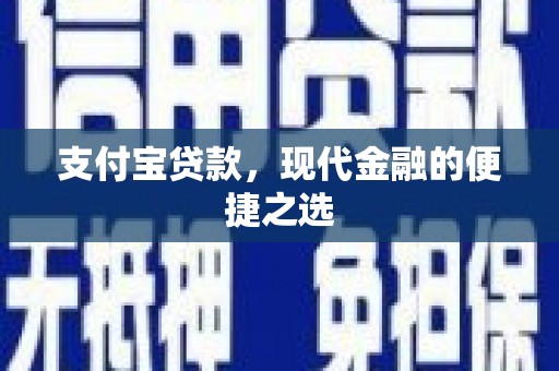 武进支付宝贷款，现代金融的便捷之选