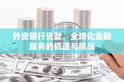 武进外资银行贷款，全球化金融服务的机遇与挑战