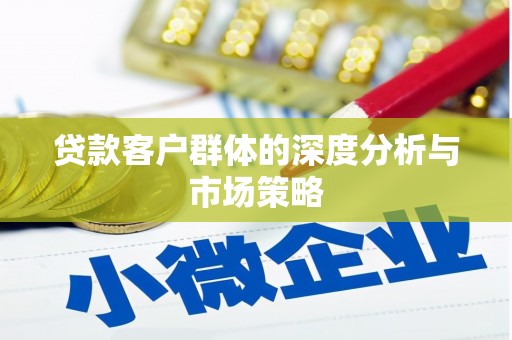 武进贷款客户群体的深度分析与市场策略