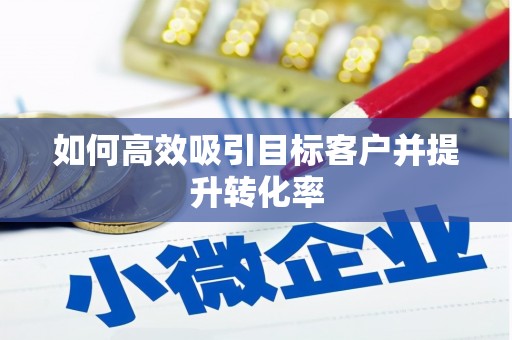 武进如何高效吸引目标客户并提升转化率