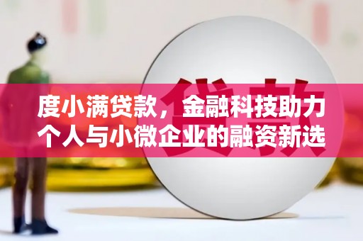武进度小满贷款，金融科技助力个人与小微企业的融资新选择