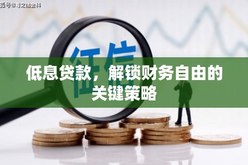 武进低息贷款，解锁财务自由的关键策略