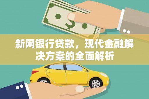 武进新网银行贷款，现代金融解决方案的全面解析