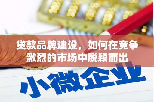 武进贷款品牌建设，如何在竞争激烈的市场中脱颖而出