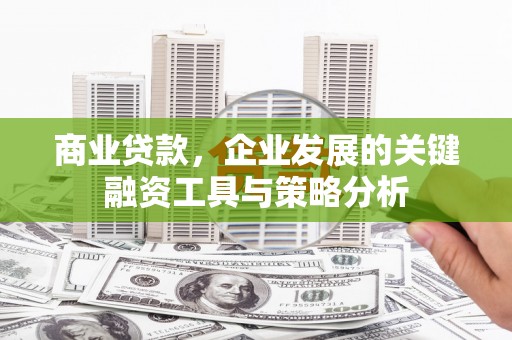 武进商业贷款，企业发展的关键融资工具与策略分析