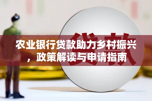 武进农业银行贷款助力乡村振兴，政策解读与申请指南