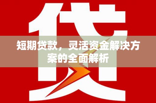 武进短期贷款，灵活资金解决方案的全面解析