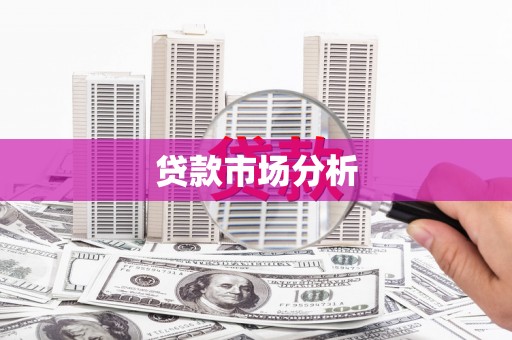 武进贷款市场分析