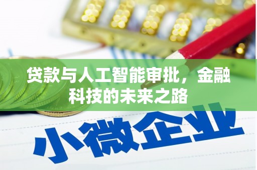 武进贷款与人工智能审批，金融科技的未来之路