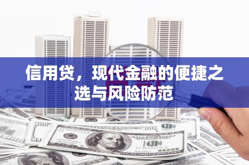 武进信用贷，现代金融的便捷之选与风险防范