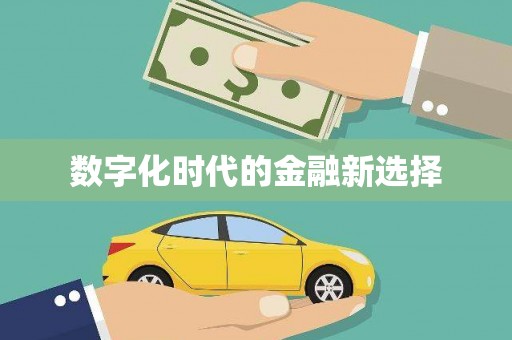 武进数字化时代的金融新选择