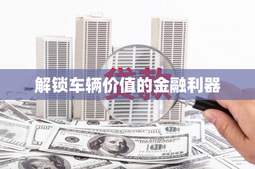 武进解锁车辆价值的金融利器