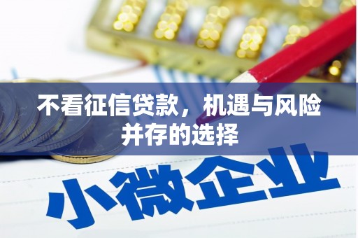武进不看征信贷款，机遇与风险并存的选择
