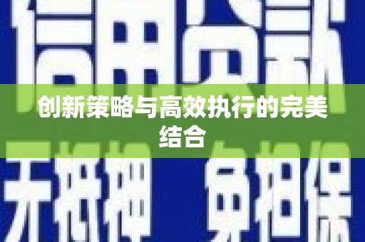 武进创新策略与高效执行的完美结合