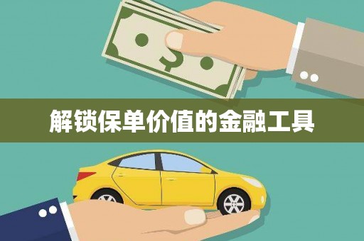 武进解锁保单价值的金融工具