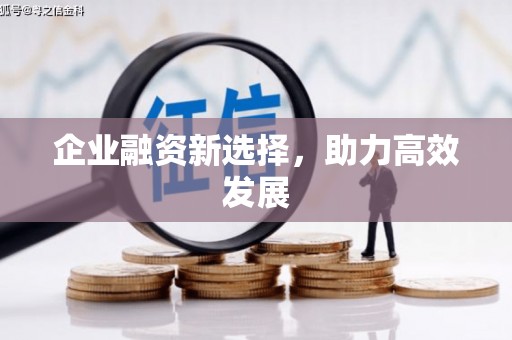 武进企业融资新选择，助力高效发展