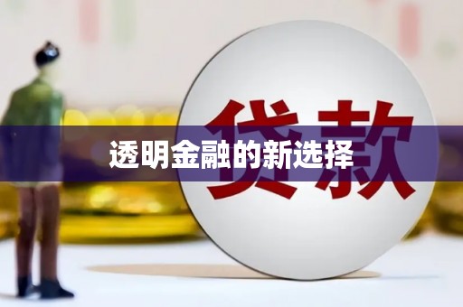 武进透明金融的新选择