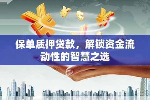 武进保单质押贷款，解锁资金流动性的智慧之选
